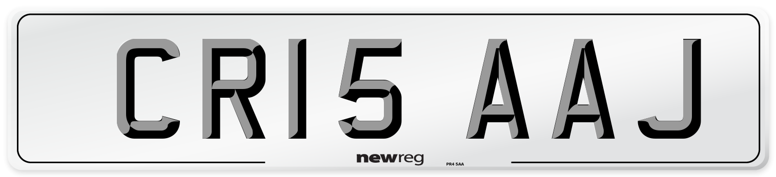 CR15 AAJ Number Plate from New Reg